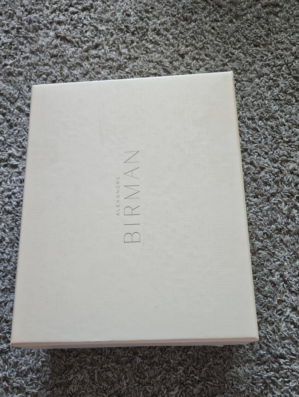ALEXANDRE BIRMAN Empty Shoe Box Cream Pink Logo Tissue Lorraine Size 38